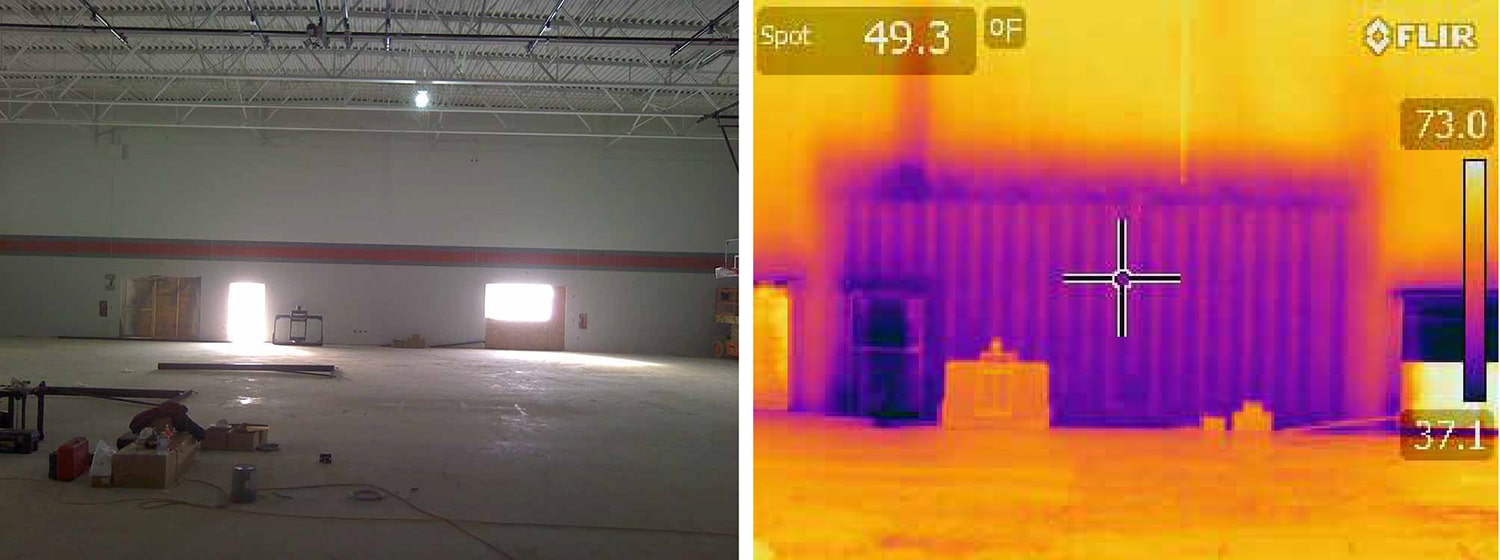 Building envelope IR scan